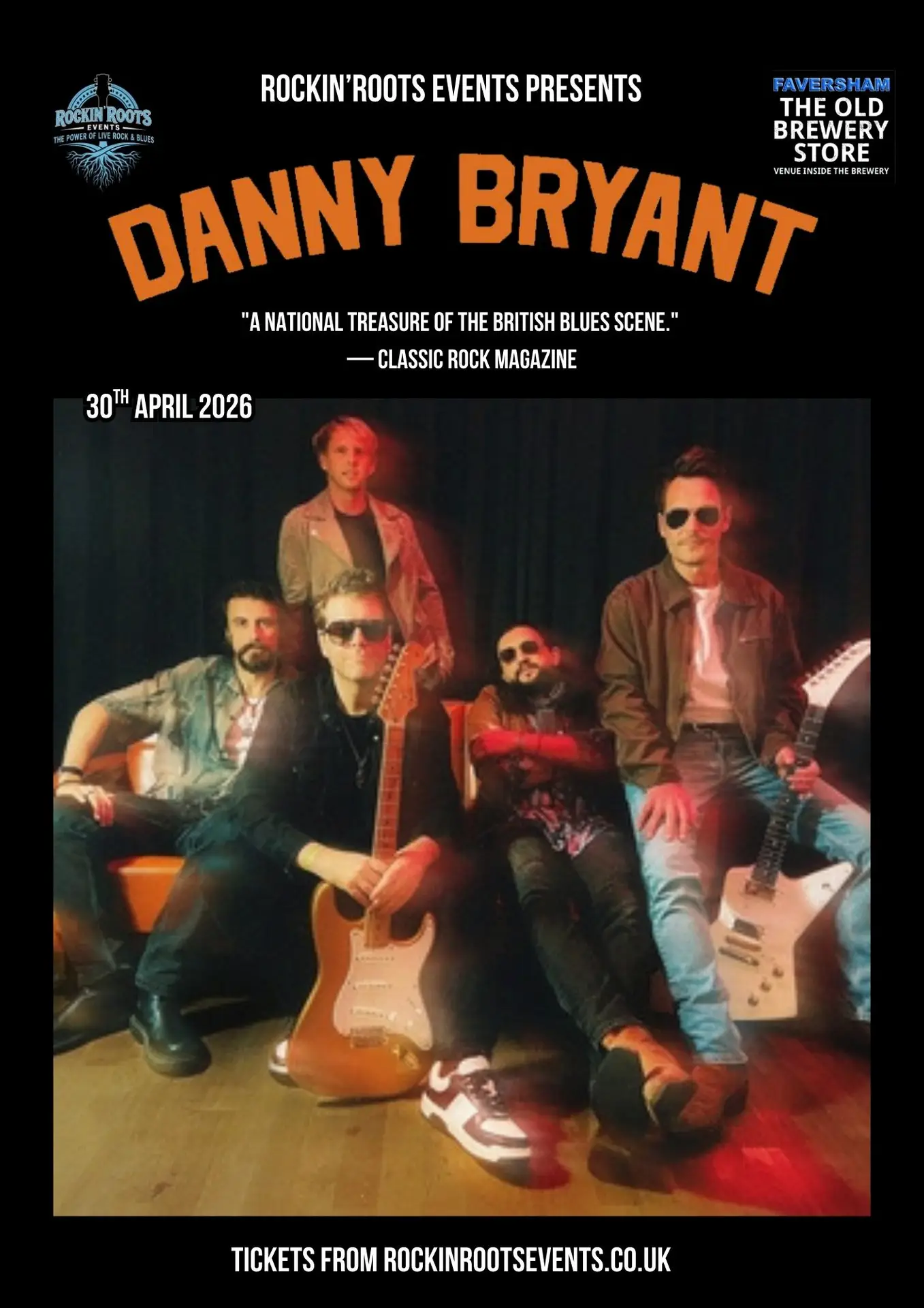 DANNY BRYANT LIVE IN FAVERSHAM 2026