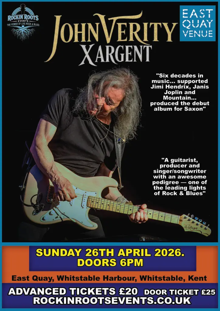 JOHN VERITY LIVE IN WHITSTABLE KENT 2026 POSTER