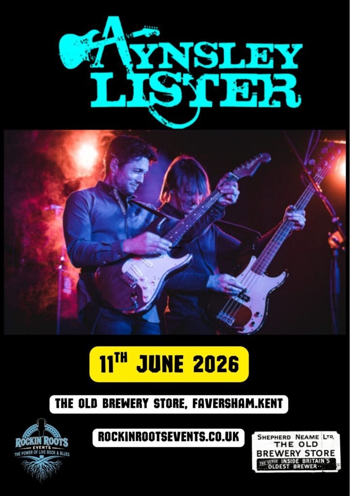 AYNSLEY LISTER LIVE IN FAVERSHAM POSTER 2026