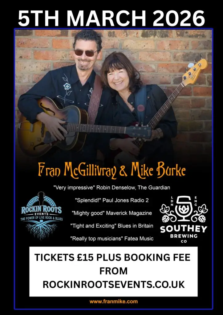 Fran McGillivray & Mike Burke Live at Southey Brewery 1 5TH MARCH 2026