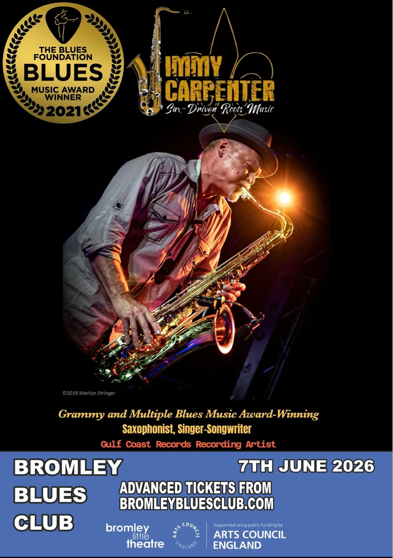 A5 PORTRAIT – JIMMY CARPENTER 2026 – BROMLEY