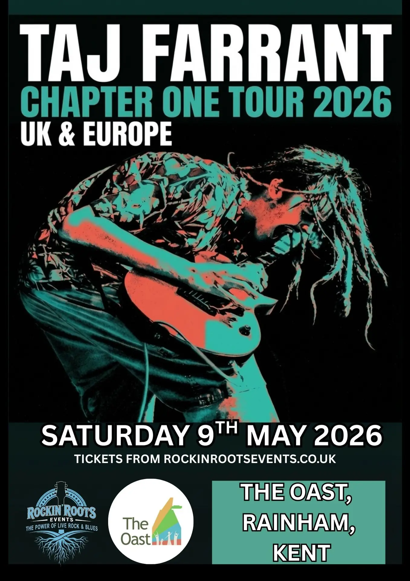 TAJ FARRANT LIVE AT THE OAST SATURDAY 9TH MAY 2026