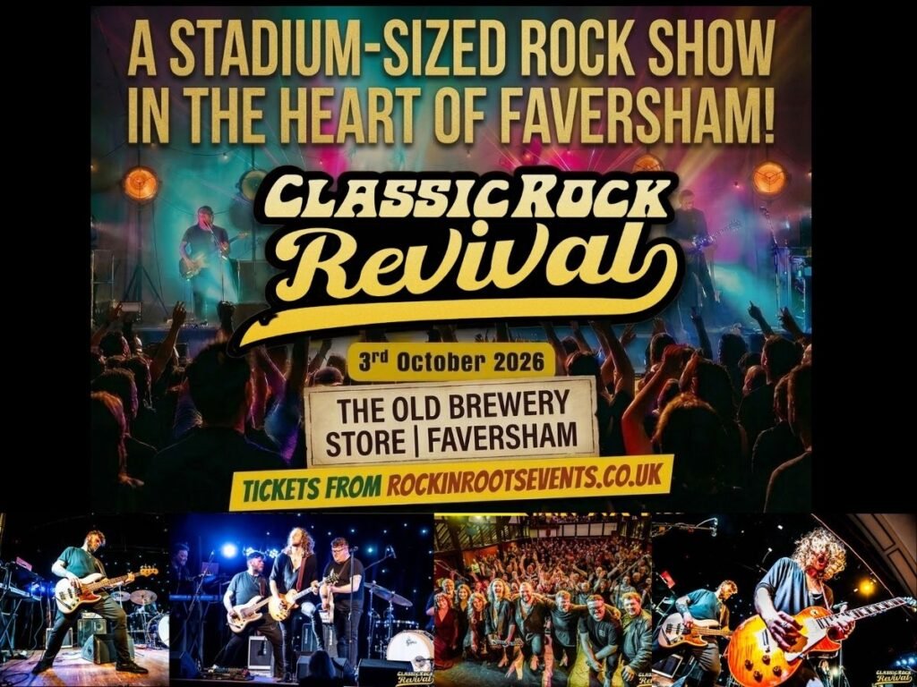 CLASSIC ROCK REVIVAL LIVE IN FAVERSHAM KENT AT THE OLD BREWERY STORE OCTOBER 2026