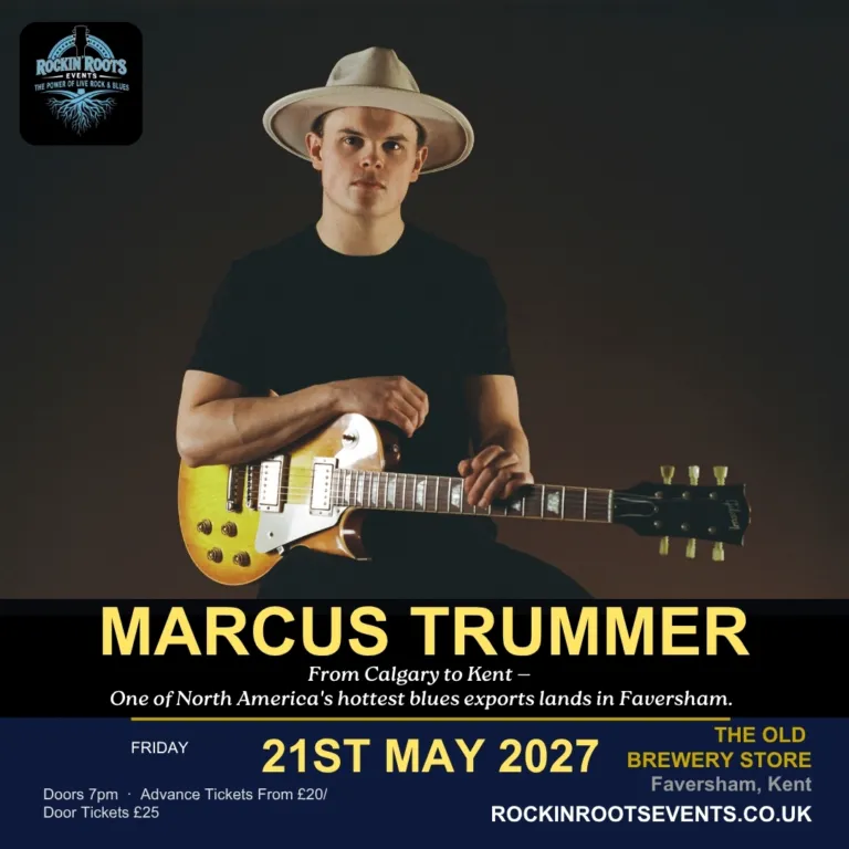 Live Music in Faversham — Blues & Rock at The Old Brewery Store 12 Marcus Trummer live at The Old Brewery Store, Faversham — 21 May 2027