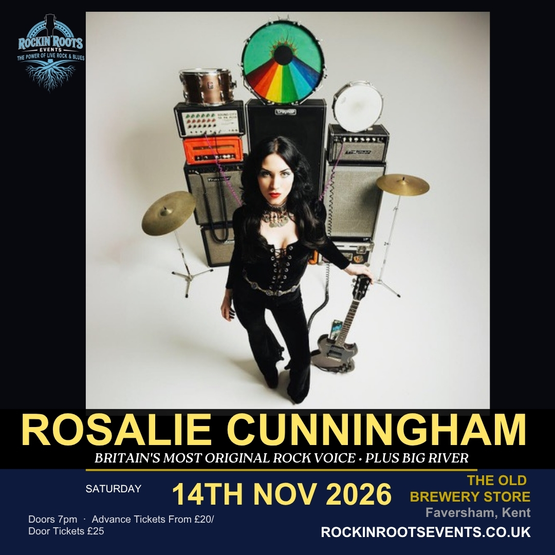 Rosalie Cunningham live at The Old Brewery Store, Faversham, Kent &mdash; 14 November 2026