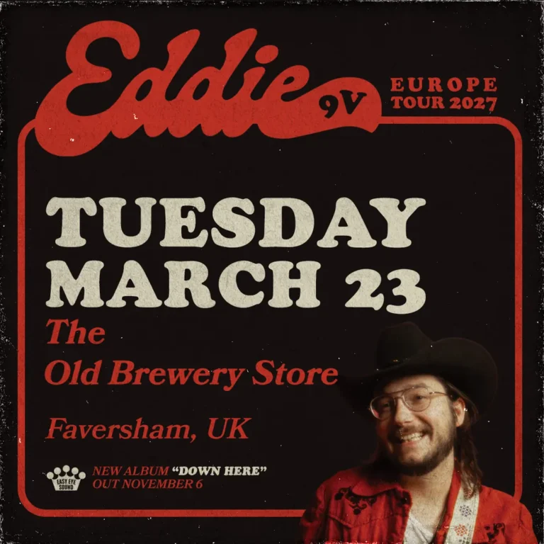 Eddie 9V Live at The Old Brewery Store, Faversham, Tuesday 23rd March 2027