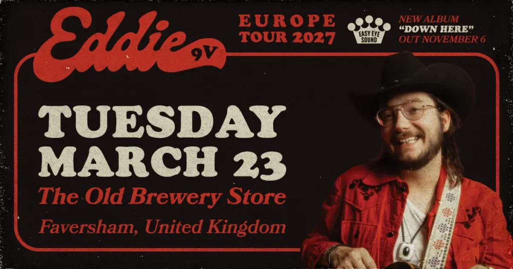 Eddie 9V Live at The Old Brewery Store, Faversham, Tuesday 23rd March 2027