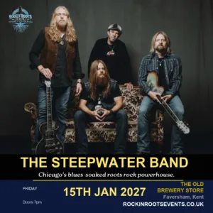 The Steepwater Band | Live at The Old Brewery Store, Faversham | 15 January 2027 1 The Steepwater Band Live at The Old Brewery Store, Faversham, Friday 15th January 2027