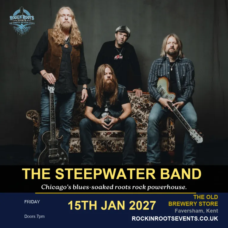 Live Music in Faversham — Blues & Rock at The Old Brewery Store 4 The Steepwater Band live at The Old Brewery Store, Faversham — 15 January 2027